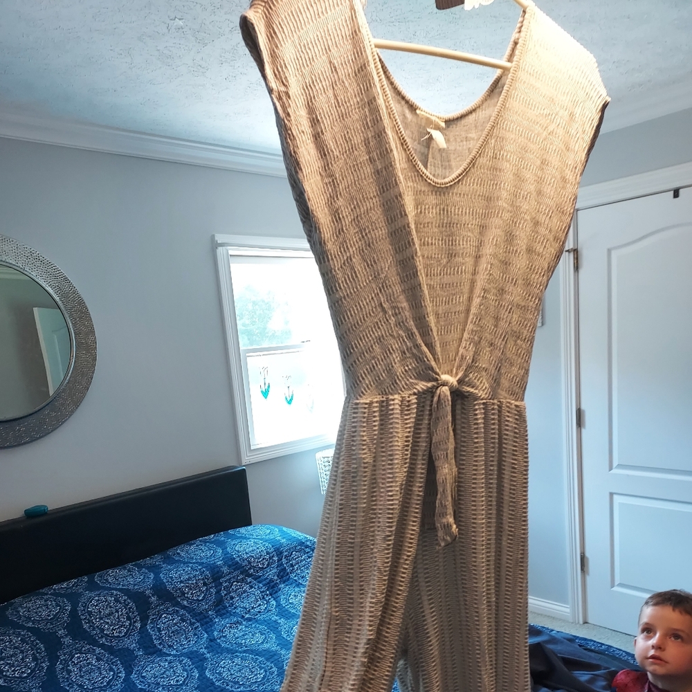 Small Gray and White Jumpsuit